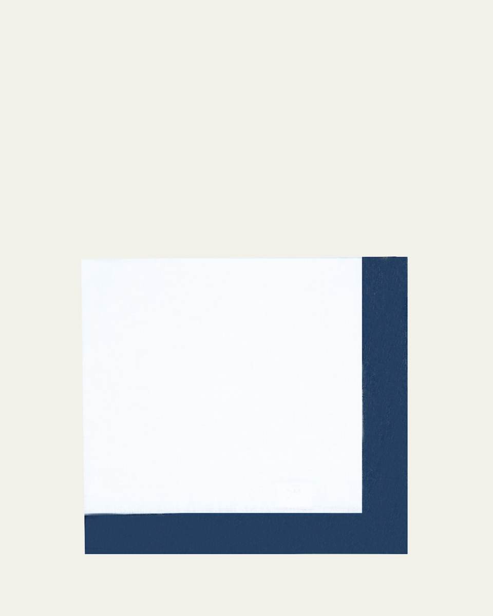 Navy Shimmer Border Napkin